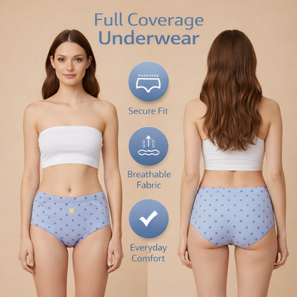 Women’s Classic Full Coverage Underwear – Soft, Secure & Comfortable Fit