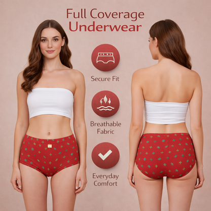 Women’s Classic Full Coverage Underwear – Soft, Secure & Comfortable Fit