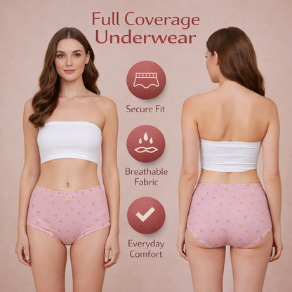 Women’s Classic Full Coverage Underwear – Soft, Secure & Comfortable Fit