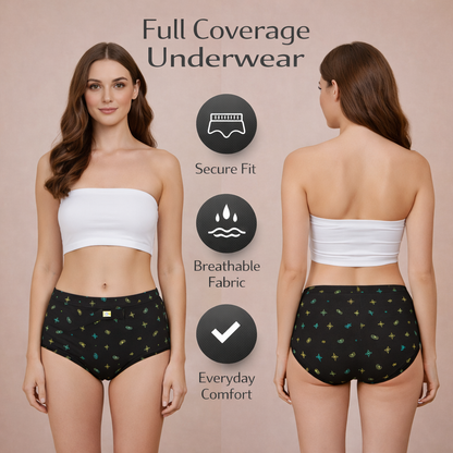 Women’s Classic Full Coverage Underwear – Soft, Secure & Comfortable Fit